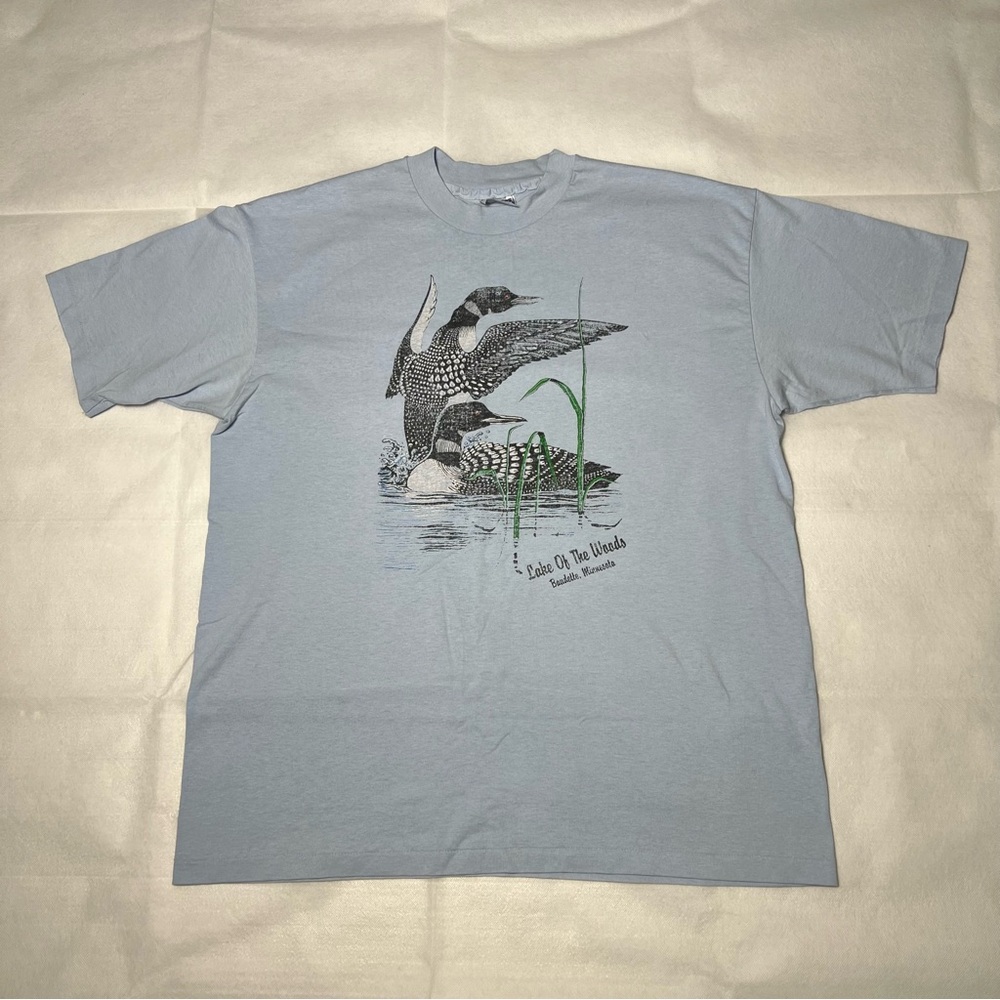 Vintage Hanes Duck Outdoors‎ Nature Lake Ducks Shirt Size X-Large
